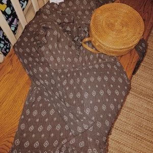 full tilt purple lace up romper